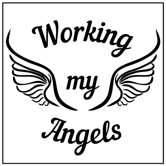 Working my Angels Sticker