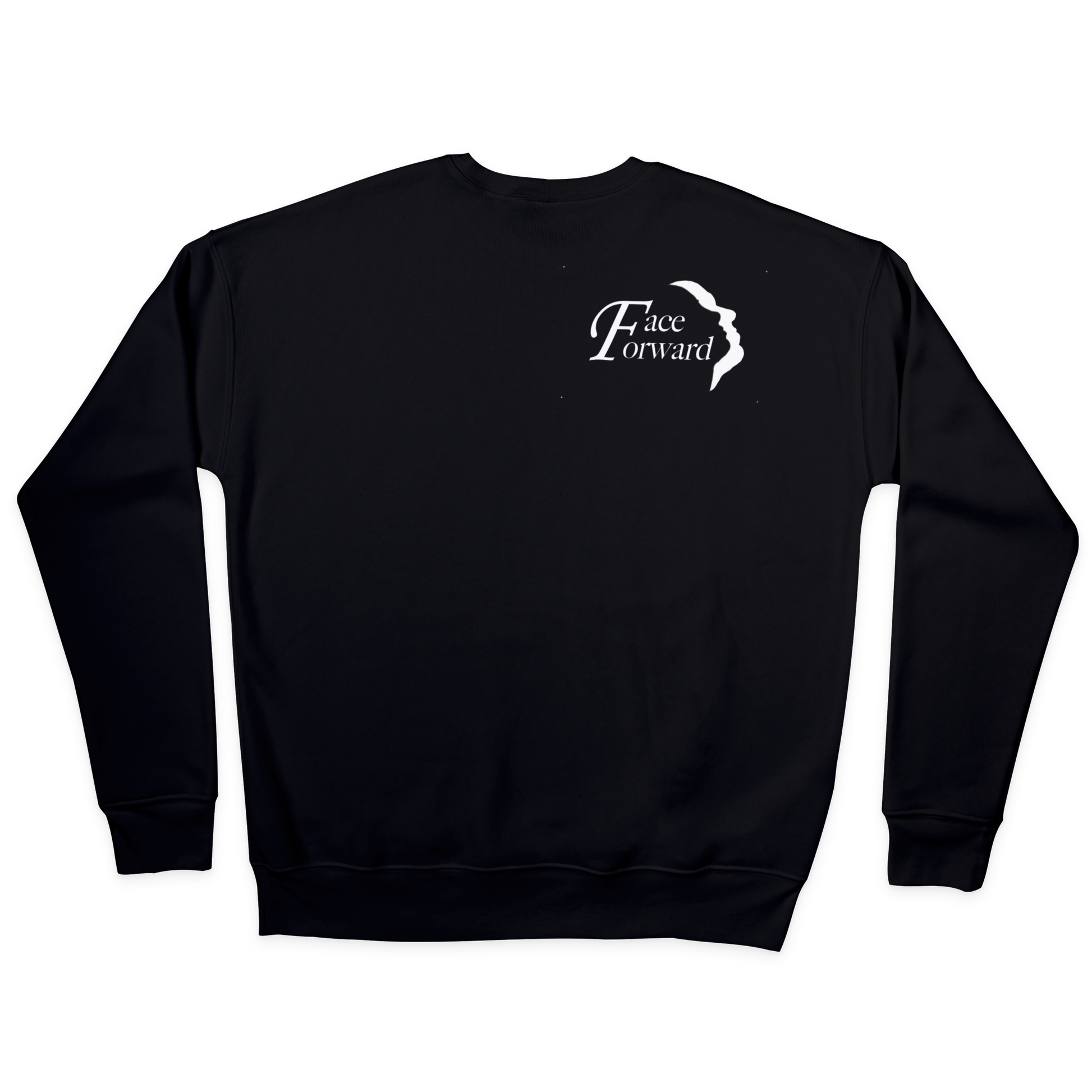 Anxiety sweatshirt, positive apparel, positive clothing, wear your story, FaceForward, front