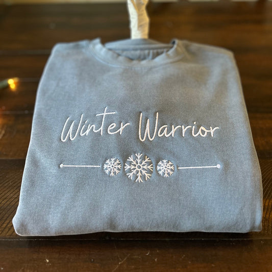 Winter Warrior Embroidered Sweatshirt