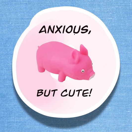 Anxious But Cute Sticker